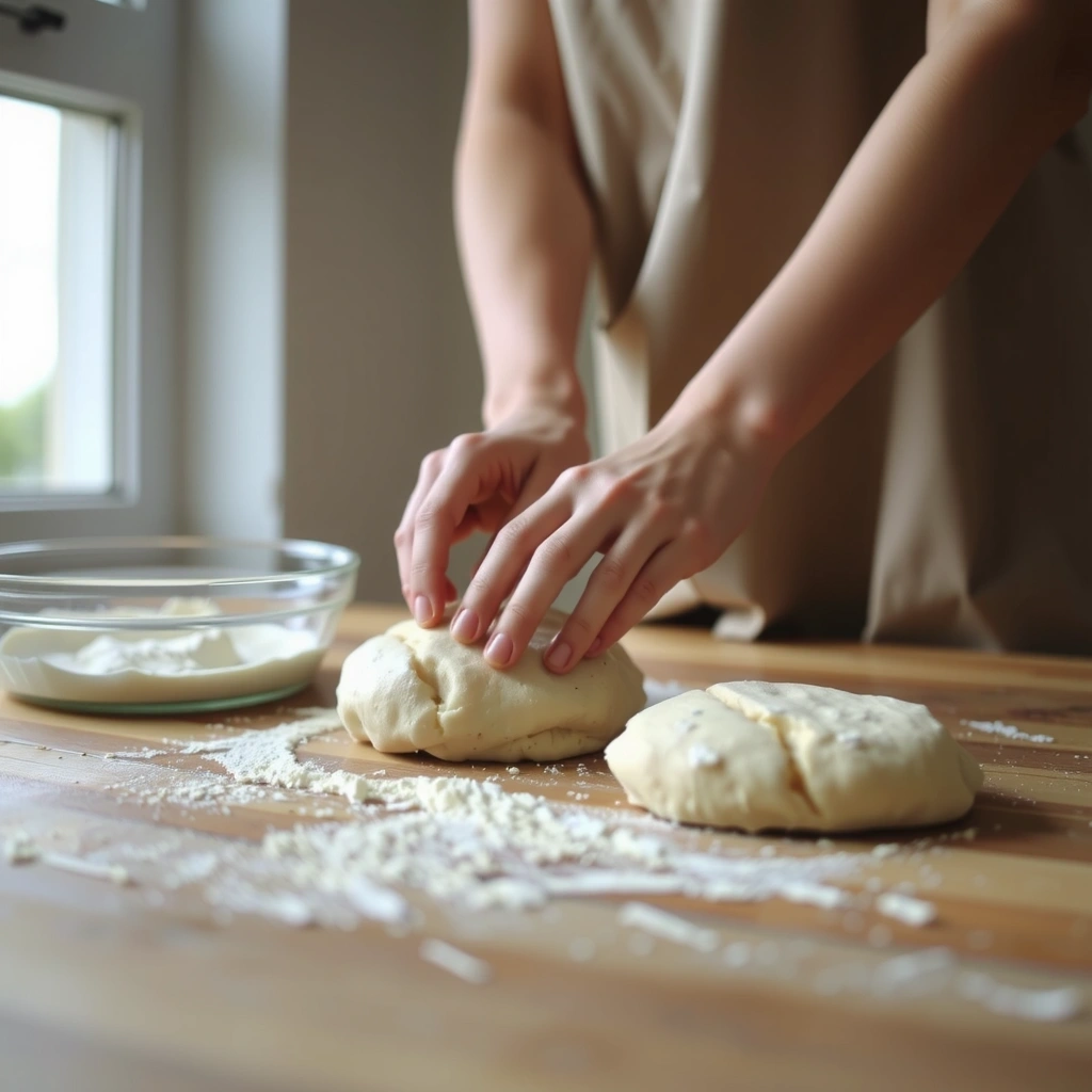 Handarbeit in der Küche